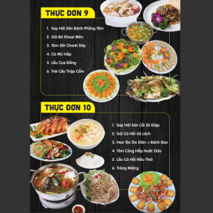 THỰC ĐƠN TIỆC 9 - 10