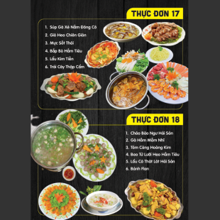 THỰC ĐƠN TIỆC 17 - 18