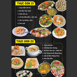 THỰC ĐƠN TIỆC 21 - 22